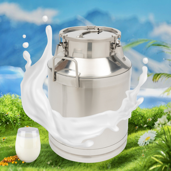 50L Cubo de leche, 38*25*54cm, plata