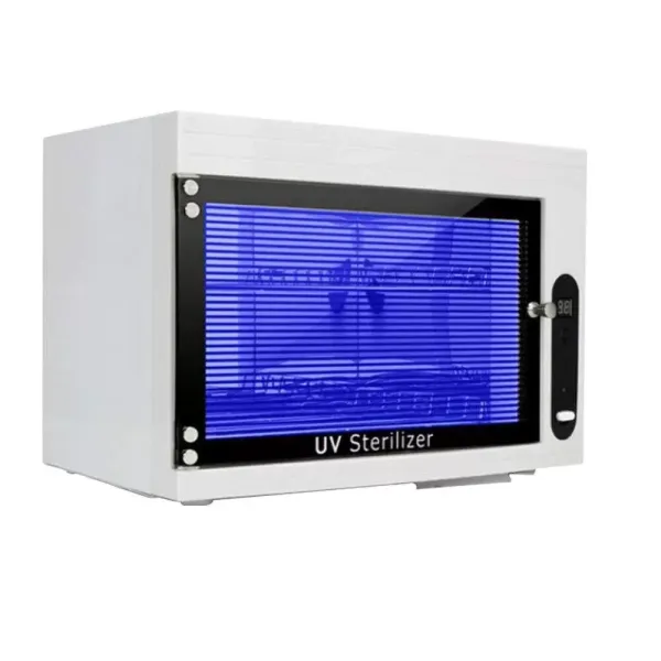 CNCEST Caja de desinfección UV, herramientas de uñas, esterilizador con luz LED ultravioleta 10L-15L para odontología médica 34 x 22 x 24 cm