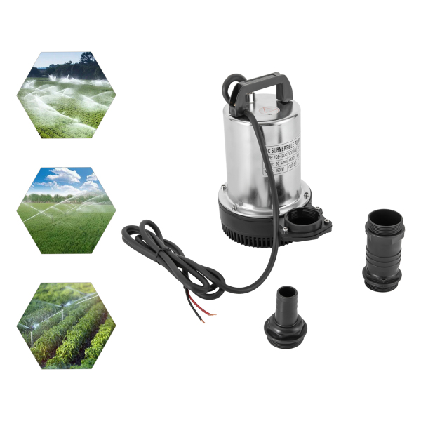CNCEST Bomba sumergible de 12 V 160 W de acero inoxidable CC para pozos profundos, 6000 l/h CNCEST Bomba sumergible de 12 V 160 W de acero inoxidable CC para pozos profundos, 6000 l/h