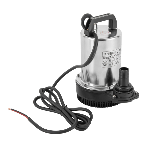 CNCEST Bomba sumergible de 12 V 160 W de acero inoxidable CC para pozos profundos, 6000 l/h