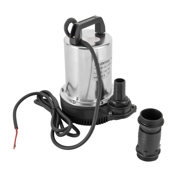 CNCEST Bomba sumergible de 12 V 160 W de acero inoxidable CC para pozos profundos, 6000 l/h