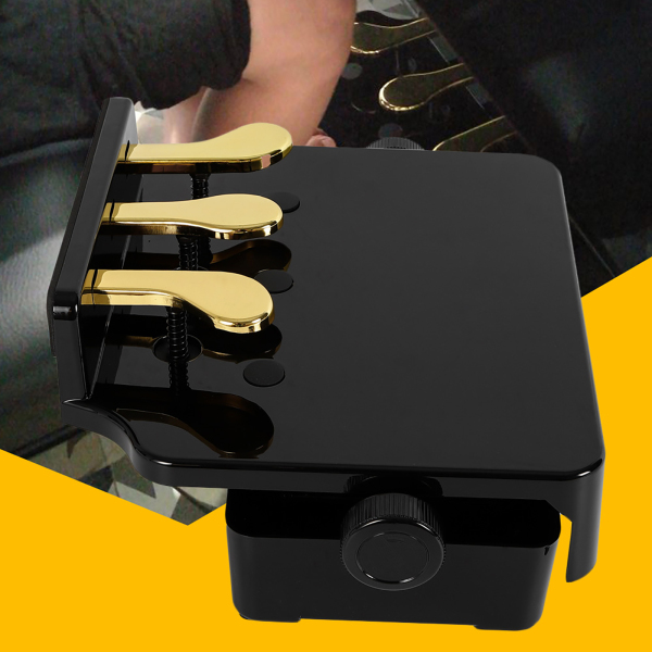 Piano Pedal Extender Banco para Niños Altura ajustable con 3 Pedales Piano Niños enseñanza
