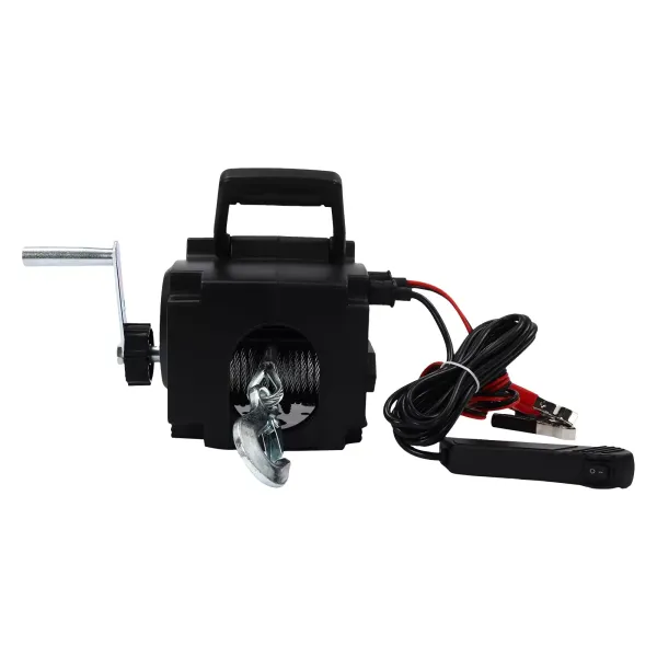 Cabrestante eléctrico de 300 W, 907kg, 12 V, con mando a distancia Cabrestante eléctrico de 300 W, 907kg, 12 V, con mando a distancia