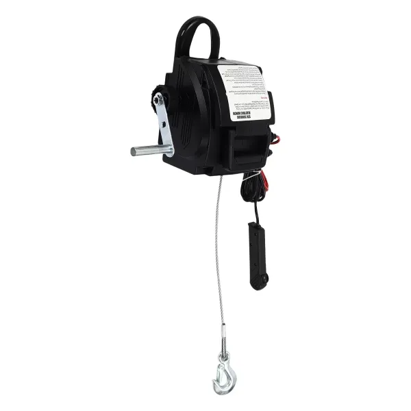 Cabrestante eléctrico de 300 W, 907kg, 12 V, con mando a distancia