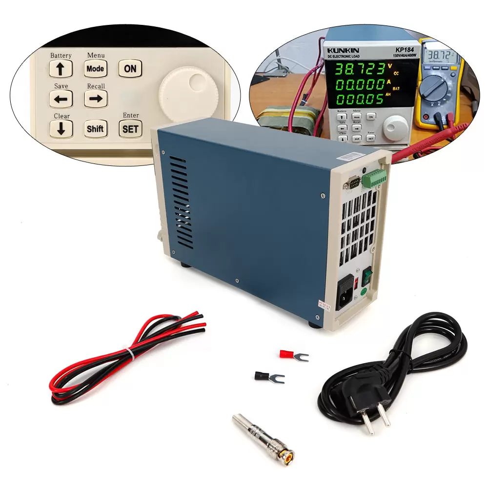 CNCEST KP184 Comprobador electrónico de capacidad de la batería de un solo canal