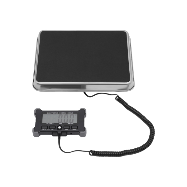 Báscula de mesa profesional, 200 kg/200 g, de acero inoxidable, con escala postal, báscula eléctrica con pantalla LCD