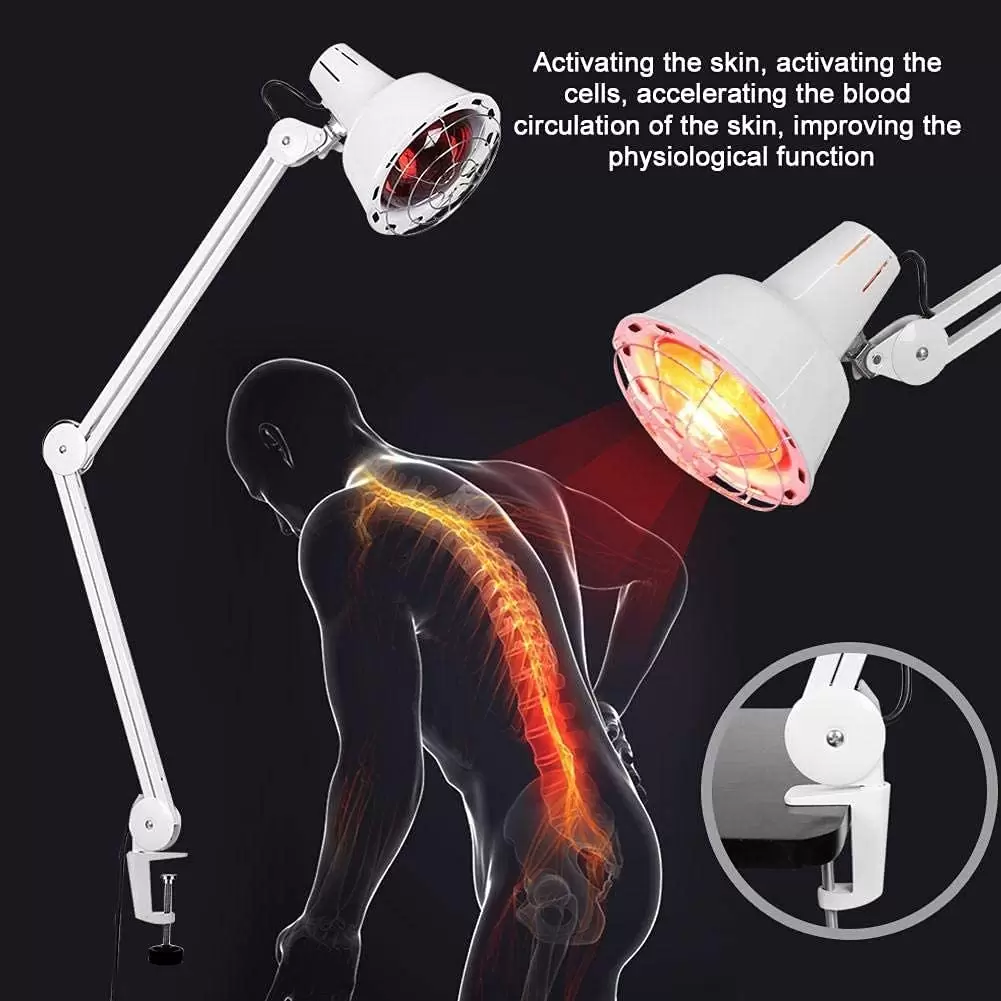 Lámpara de infrarrojos de 275 W, regulable, para terapia de calor por infrarrojos