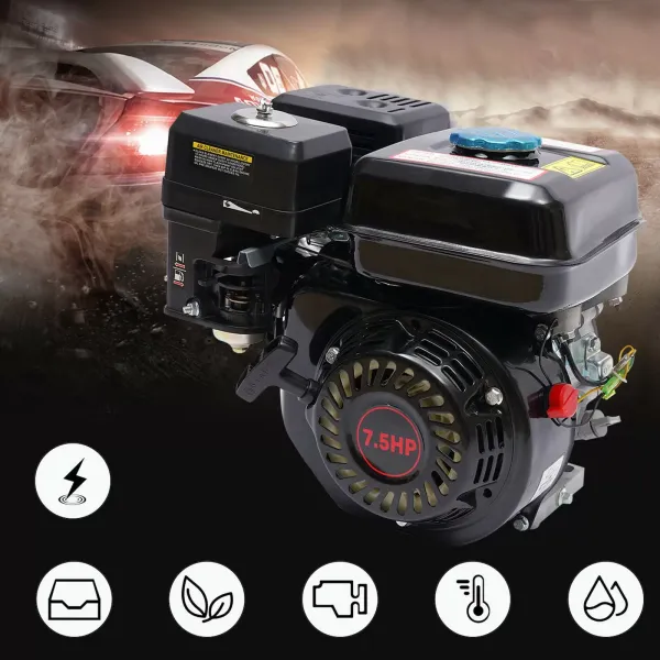 210CC 7Hp Motor de gasolina OHV de 1 cilindro y 4 tiempos Refrigeración horizontal