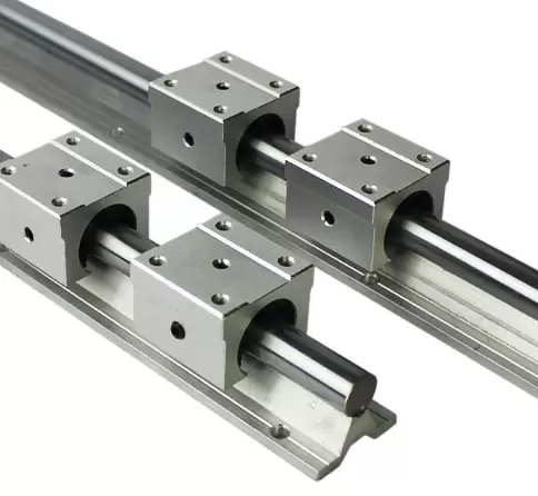 2 guías lineales SBR20, 1000 mm, riel de deslizamiento con 4 rodamientos SBR20UU de alta precisión, antioxidante, para impresora 3D DIY