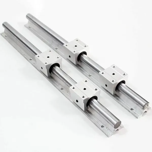 2 guías lineales SBR20, 1000 mm, riel de deslizamiento con 4 rodamientos SBR20UU de alta precisión, antioxidante, para impresora 3D DIY
