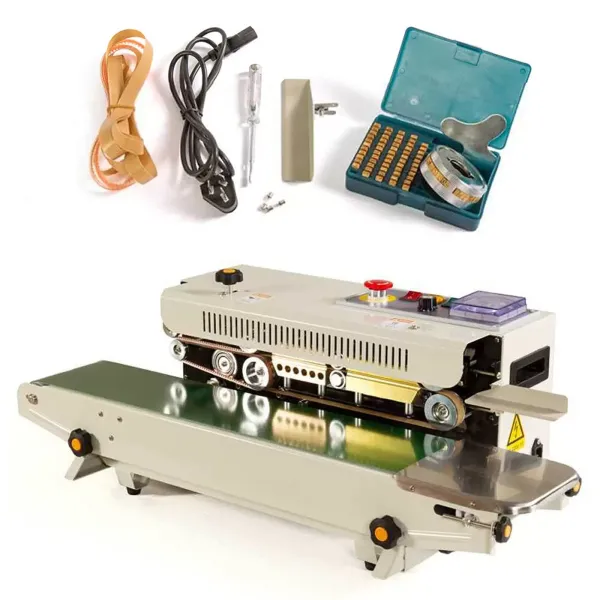 FR-770 - Sellador de bolsas horizontal continua,(0-300 °C, sellado ajustable, 10 mm, 0-18 m/min) FR-770 - Sellador de bolsas horizontal continua,(0-300 °C, sellado ajustable, 10 mm, 0-18 m/min)