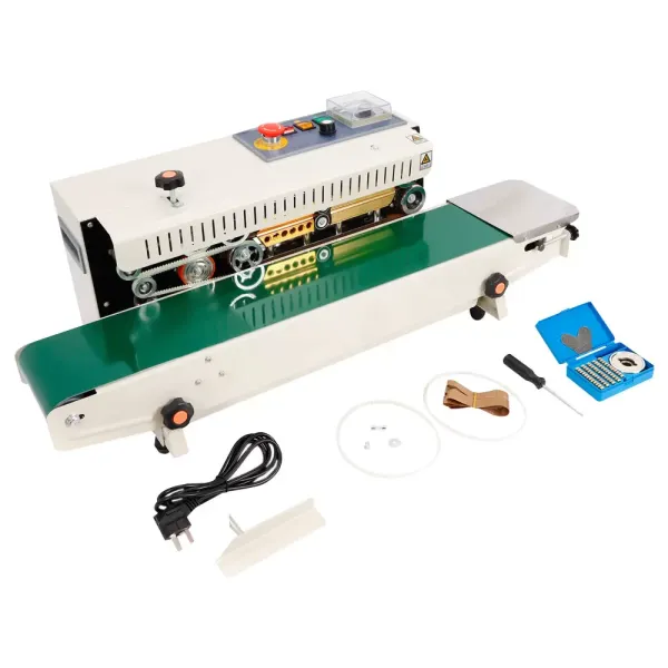 FR-770 - Sellador de bolsas horizontal continua,(0-300 °C, sellado ajustable, 10 mm, 0-18 m/min) FR-770 - Sellador de bolsas horizontal continua,(0-300 °C, sellado ajustable, 10 mm, 0-18 m/min)