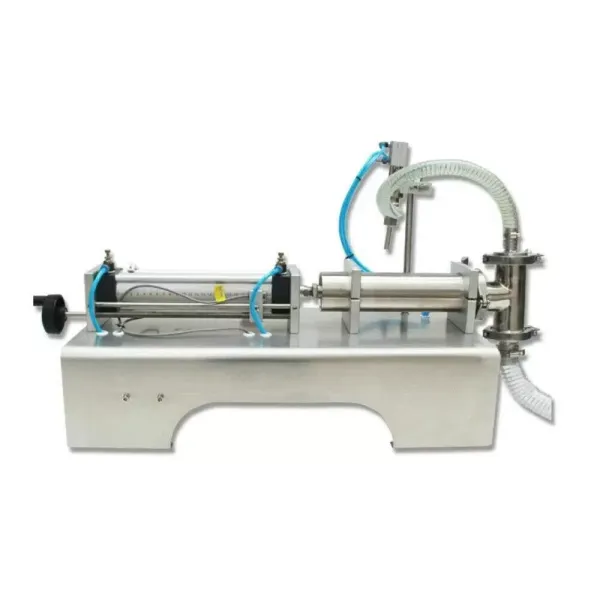 CNCEST Máquina de llenado de líquidos neumática horizontal, 100-1000 ml, neumática con doble cabezal para champú, aceite de perfume