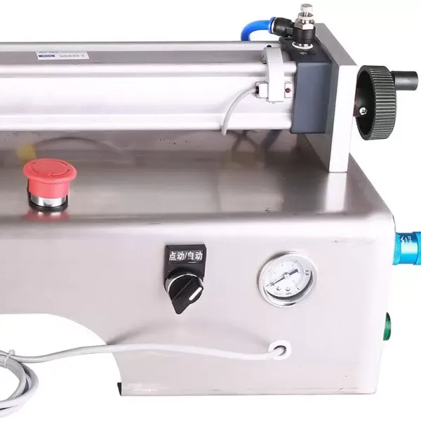 CNCEST Máquina de llenado de líquidos neumática horizontal, 100-1000 ml, neumática con doble cabezal para champú, aceite de perfume CNCEST Máquina de llenado de líquidos neumática horizontal, 100-1000 ml, neumática con doble cabezal para champú, aceite de perfume