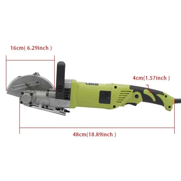 Fresadora eléctrica para muros, ranura para pared, motor eléctrico de 4000 W, profundidad de corte de 33 mm