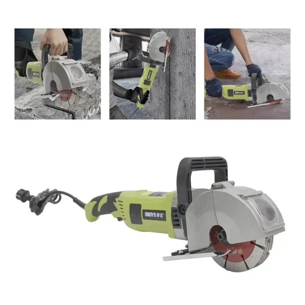 Fresadora eléctrica para muros, ranura para pared, motor eléctrico de 4000 W, profundidad de corte de 33 mm