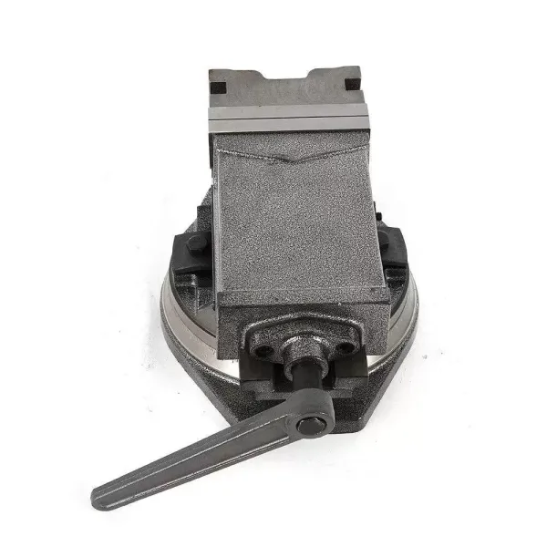 Tornillo de banco de 125 mm (acabado pesado de hierro fundido, 2400 kg de fuerza de sujeción, base giratoria 360°, función de inclinación de 90°) Tornillo de banco de 125 mm (acabado pesado de hierro fundido, 2400 kg de fuerza de sujeción, base giratoria 360°, función de inclinación de 90°)