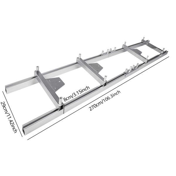 Soporte para motosierra portátil de aluminio para motosierra de 14 a 36 pulgadas de longitud