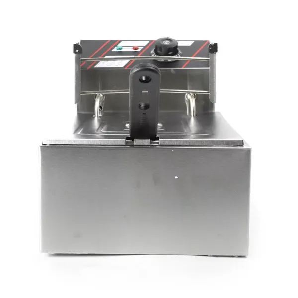 CNCEST Freidora eléctrica de acero inoxidable,6l, 2,5 kW, zonas frías, termostáticos Deep Fry Freidora 60-200 ℃