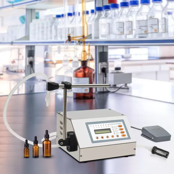 Máquina de llenado de líquidos automática 5-3500Ml Máquina de llenado de sobremesa, LCD Digital 220V