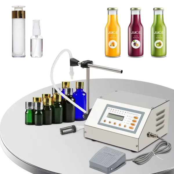 Máquina de llenado de líquidos automática 5-3500Ml Máquina de llenado de sobremesa, LCD Digital 220V Máquina de llenado de líquidos automática 5-3500Ml Máquina de llenado de sobremesa, LCD Digital 220V