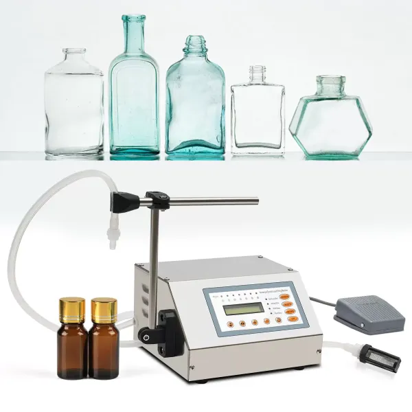 Máquina de llenado de líquidos automática 5-3500Ml Máquina de llenado de sobremesa, LCD Digital 220V