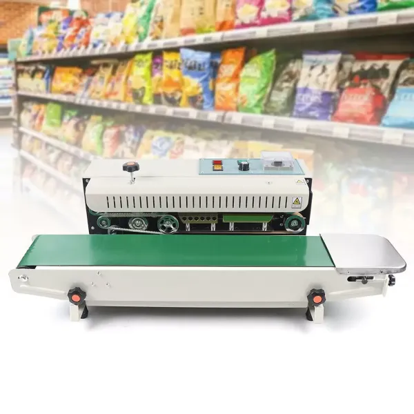 FR-900 Máquina de sellado automática, Longitud sin restricciones, continua, sellador horizontal 0-12 m/min