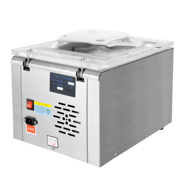 CNCEST DZ-260S 120W - Envasadora al vacío para mesa (acero inoxidable), 1 ~ 4 Pcs/min para alimentos, materiales médicos, líquido, 220 V