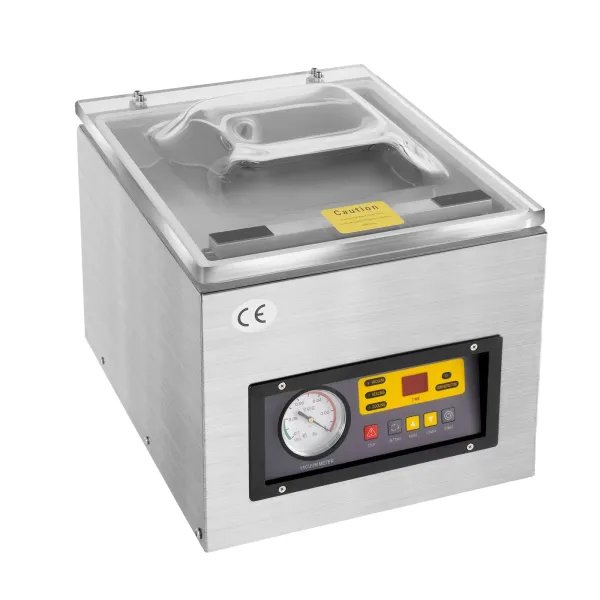 CNCEST DZ-260S 120W - Envasadora al vacío para mesa (acero inoxidable), 1 ~ 4 Pcs/min para alimentos, materiales médicos, líquido, 220 V