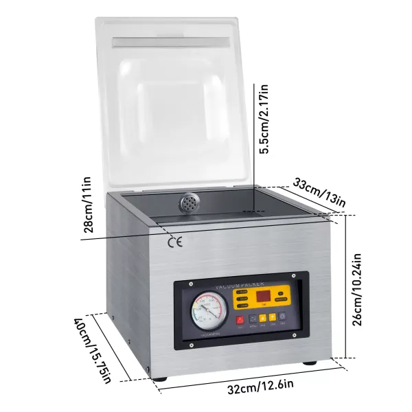 CNCEST DZ-260S 120W - Envasadora al vacío para mesa (acero inoxidable), 1 ~ 4 Pcs/min para alimentos, materiales médicos, líquido, 220 V CNCEST DZ-260S 120W - Envasadora al vacío para mesa (acero inoxidable), 1 ~ 4 Pcs/min para alimentos, materiales médicos, líquido, 220 V