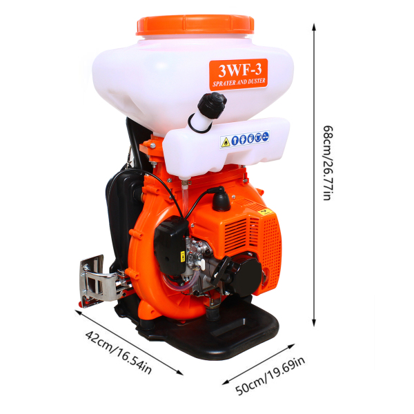 CNCEST Pulverizador a presión para espalda de 14l de gasolina, 2,13 kW, cobertura de 12 m, pulverizador contra malas hierbas para agricultura y jardín CNCEST Pulverizador a presión para espalda de 14l de gasolina, 2,13 kW, cobertura de 12 m, pulverizador contra malas hierbas para agricultura y jardín