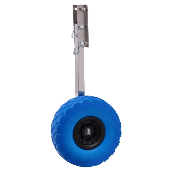 Ruedas de transporte para botes inflables, plegable, de acero inoxidable, ruedas traseras, ruedas neumáticas, carga máxima: 150kg Ruedas de transporte para botes inflables, plegable, de acero inoxidable, ruedas traseras, ruedas neumáticas, carga máxima: 150kg