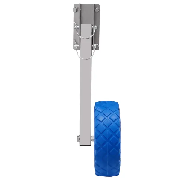 Ruedas de transporte para botes inflables, plegable, de acero inoxidable, ruedas traseras, ruedas neumáticas, carga máxima: 150kg