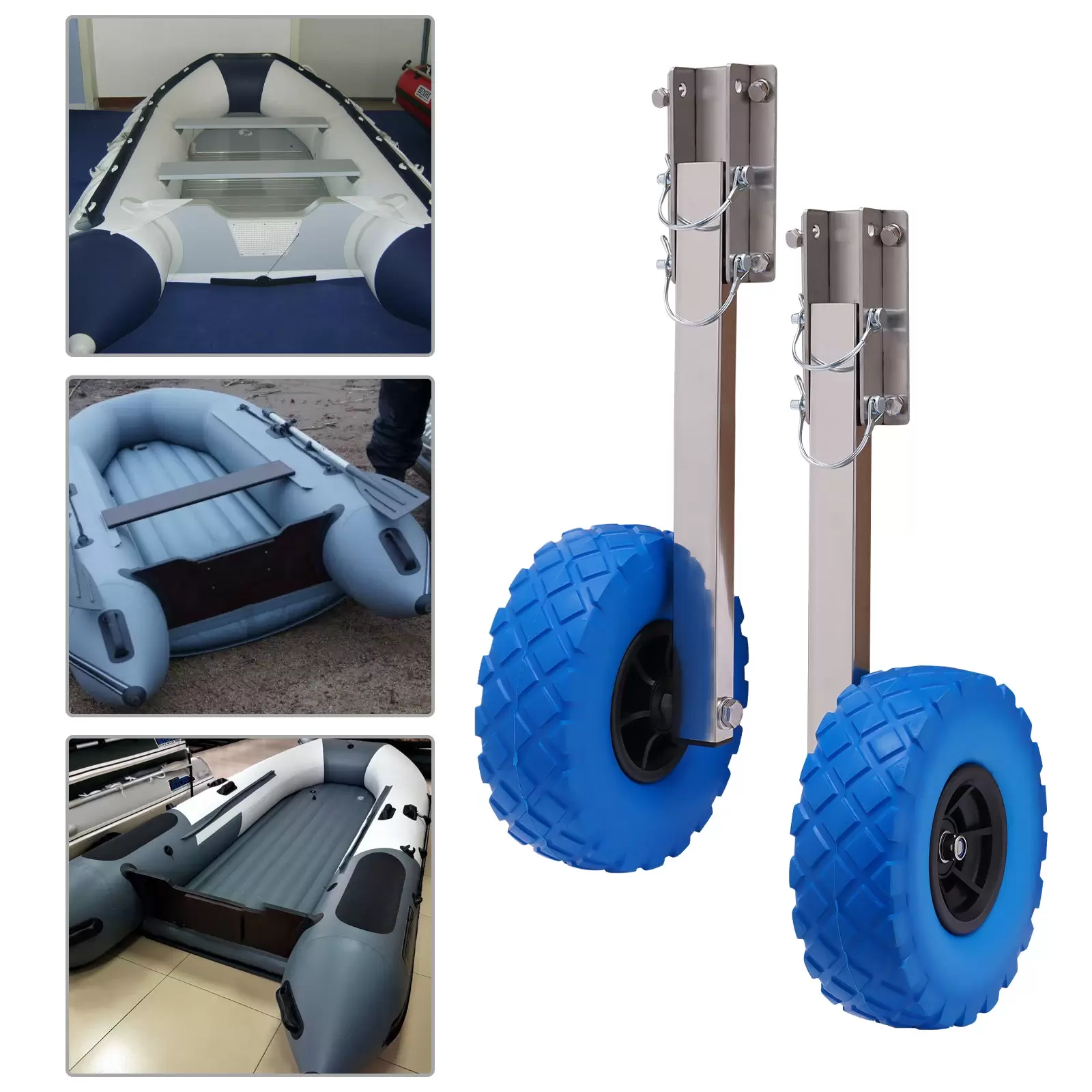 Ruedas de transporte para botes inflables, carga máxima: 150kg