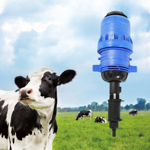 Fertilizante inyector para líquidos químicos, sistema de riego por goteo para inyección (20 – 2500 L/h), color azul