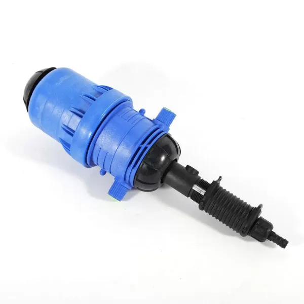 Fertilizante inyector para líquidos químicos, sistema de riego por goteo para inyección (20 – 2500 L/h), color azul