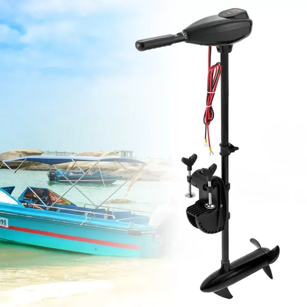 Motor fueraborda eléctrico (12 V, 480 W, 46LBS, motor de barco, motor de rodadura de alto rendimiento
