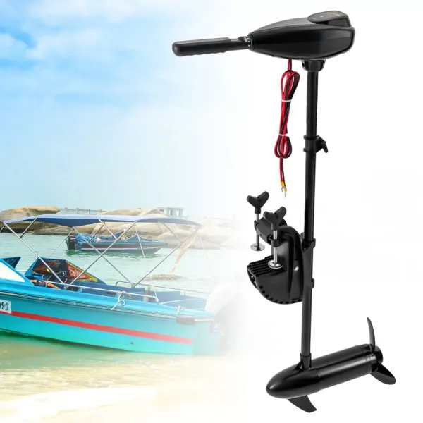 Motor fueraborda, 24 V, 1,6 CV, 1152 W, motor eléctrico, motor de cepillo, motor para barcos de pesca
