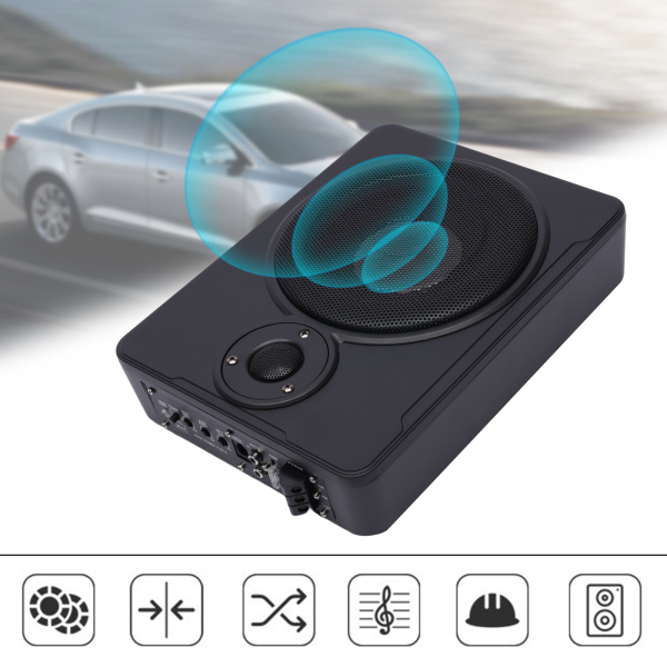 Audio para el automóvil 600 W del altavoz bajo del subwoofer activo ultrafino del asiento del coche de 8 pulgadas con los accesorios