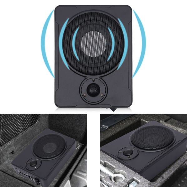 Audio para el automóvil 600 W del altavoz bajo del subwoofer activo ultrafino del asiento del coche de 8 pulgadas con los accesorios
