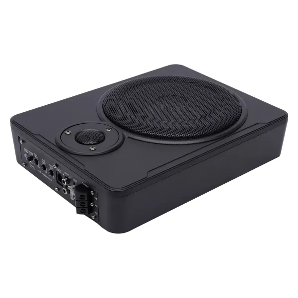 Audio para el automóvil 600 W del altavoz bajo del subwoofer activo ultrafino del asiento del coche de 8 pulgadas con los accesorios Audio para el automóvil 600 W del altavoz bajo del subwoofer activo ultrafino del asiento del coche de 8 pulgadas con los accesorios