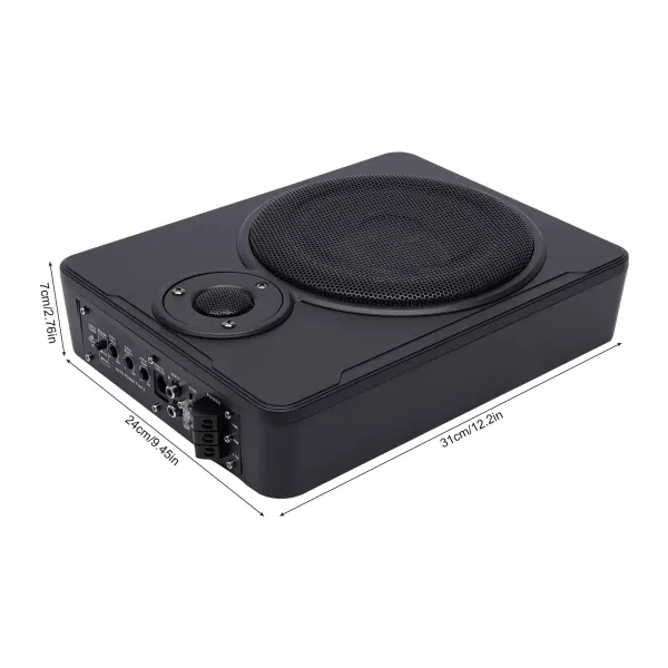 Audio para el automóvil 600 W del altavoz bajo del subwoofer activo ultrafino del asiento del coche de 8 pulgadas con los accesorios