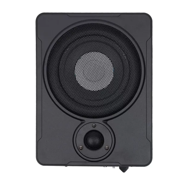 Audio para el automóvil 600 W del altavoz bajo del subwoofer activo ultrafino del asiento del coche de 8 pulgadas con los accesorios Audio para el automóvil 600 W del altavoz bajo del subwoofer activo ultrafino del asiento del coche de 8 pulgadas con los accesorios