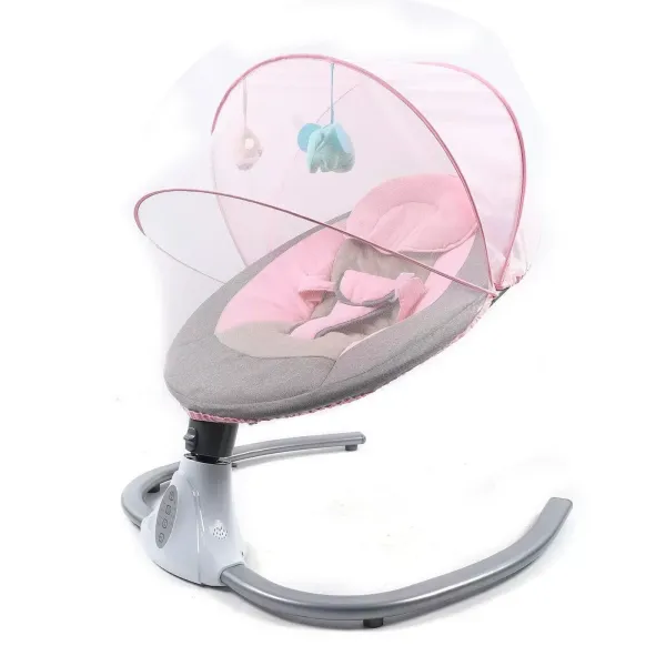 Silla mecedora para bebés de 0 a 12 meses, 3 a 12 kg, color rosa