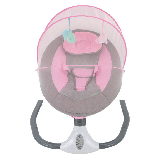 Silla mecedora para bebés de 0 a 12 meses, 3 a 12 kg, color rosa