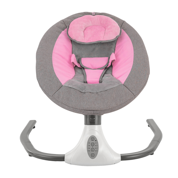 Silla mecedora para bebés de 0 a 12 meses, 3 a 12 kg, color rosa