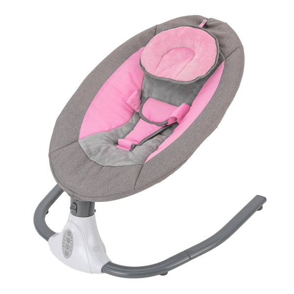 Silla mecedora para bebés de 0 a 12 meses, 3 a 12 kg, color rosa