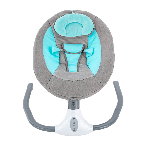 Balancín para bebé, electrónico, mecedora Bluetooth, columpio para bebés con música USB y juguetes para 0-12 meses, 3-12 kg, azul Balancín para bebé, electrónico, mecedora Bluetooth, columpio para bebés con música USB y juguetes para 0-12 meses, 3-12 kg, azul