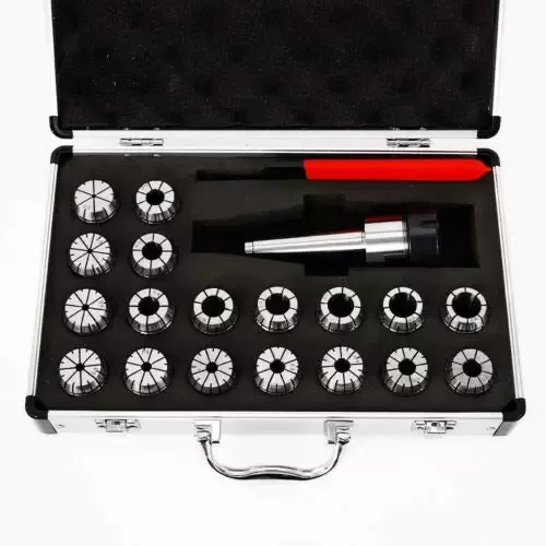 Juego de 18 pinzas de precisión CNC, fresadora de acero de muelle de aleación de 3 mm a 20 mm, MT3-ER32