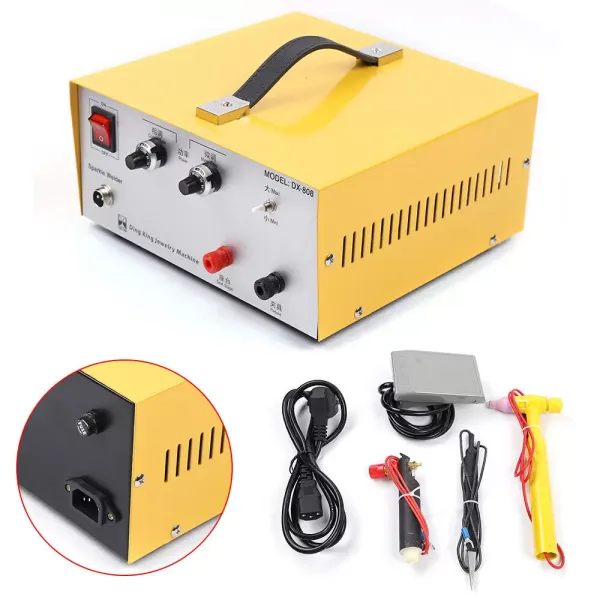 Máquina de soldadura por puntos de pulso de mano de 220V 80A para joyería de oro y plata